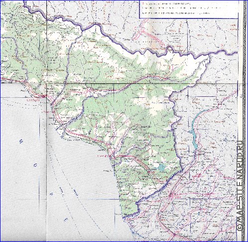 Administrativa mapa de Abecasia