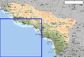 mapa de Abecasia em ingles