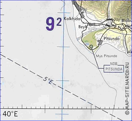 Fisica mapa de Abecasia em ingles