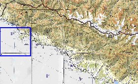 Fisica mapa de Abecasia em ingles