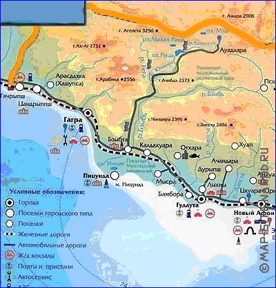 Fisica mapa de Abecasia