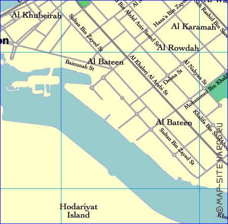 mapa de Abu Dhabi