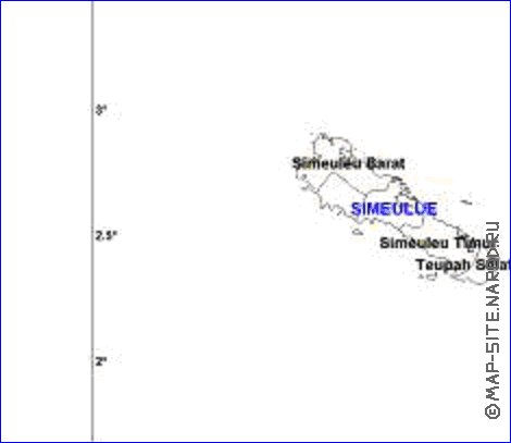 Administratives carte de Aceh