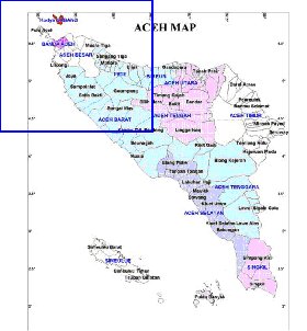 Administrativa mapa de Aceh