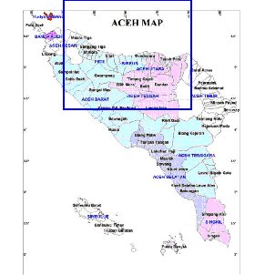 Administrativa mapa de Aceh