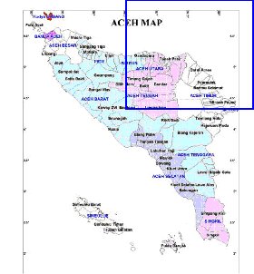 Administratives carte de Aceh