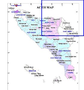 Administrativa mapa de Aceh