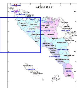 Administratives carte de Aceh