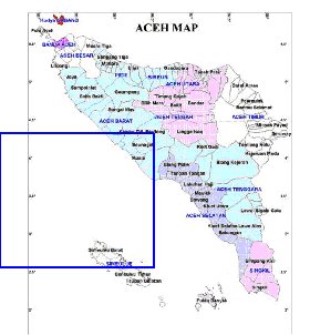 Administrativa mapa de Aceh