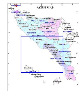 Administrativa mapa de Aceh