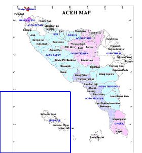 Administratives carte de Aceh