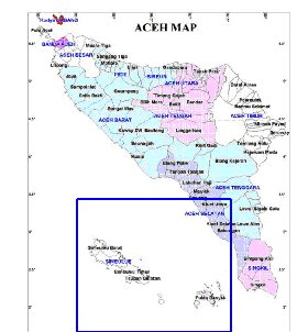 Administrativa mapa de Aceh