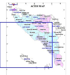 Administrativa mapa de Aceh