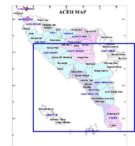 Administrativa mapa de Aceh