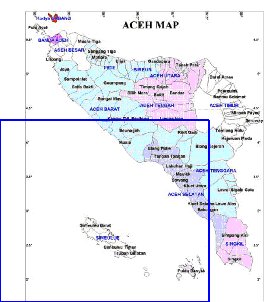 Administrativa mapa de Aceh