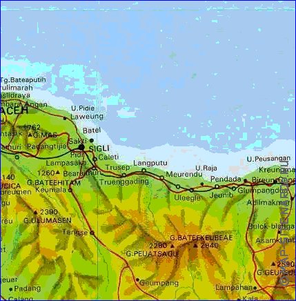 carte de Aceh