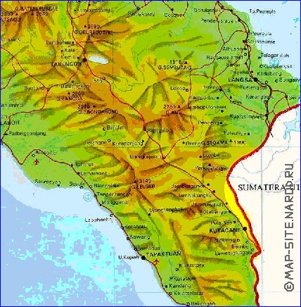 carte de Aceh