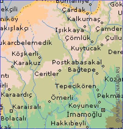mapa de  il Adana