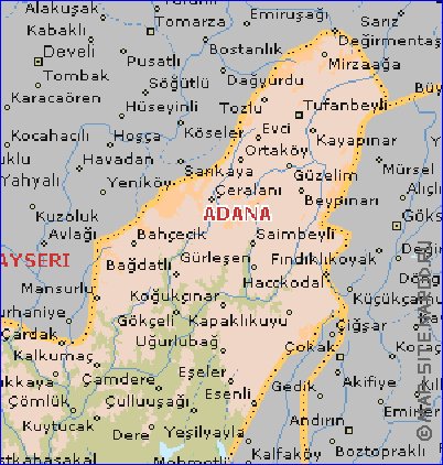 carte de  il Adana