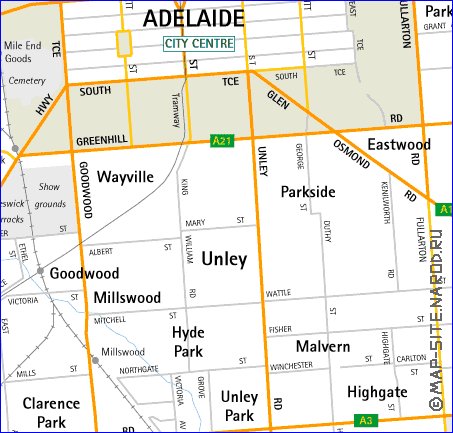 carte de Adelaide
