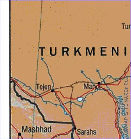 Administratives carte de Afghanistan en anglais