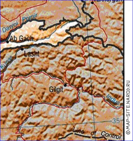 Administratives carte de Afghanistan en anglais