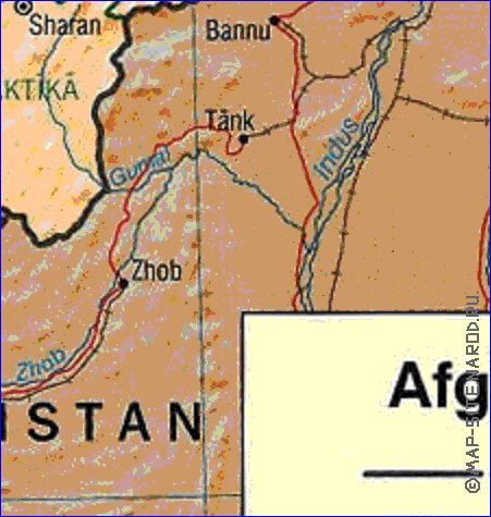 Administratives carte de Afghanistan en anglais