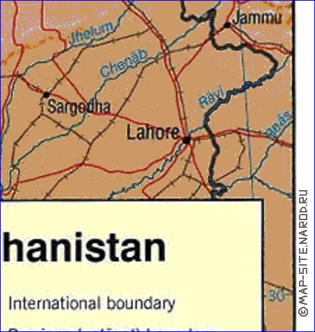 Administratives carte de Afghanistan en anglais