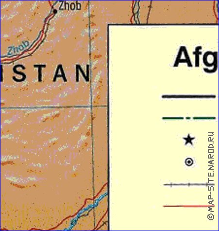 Administratives carte de Afghanistan en anglais