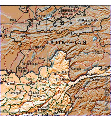 Administratives carte de Afghanistan en anglais