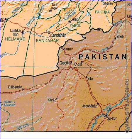 Administratives carte de Afghanistan en anglais