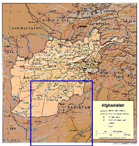 Administratives carte de Afghanistan en anglais