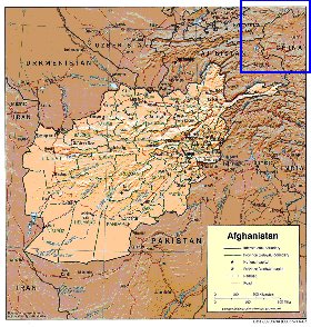 Administratives carte de Afghanistan en anglais