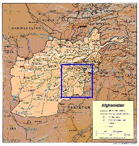 Administratives carte de Afghanistan en anglais