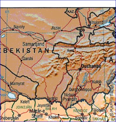 Administratives carte de Afghanistan en anglais