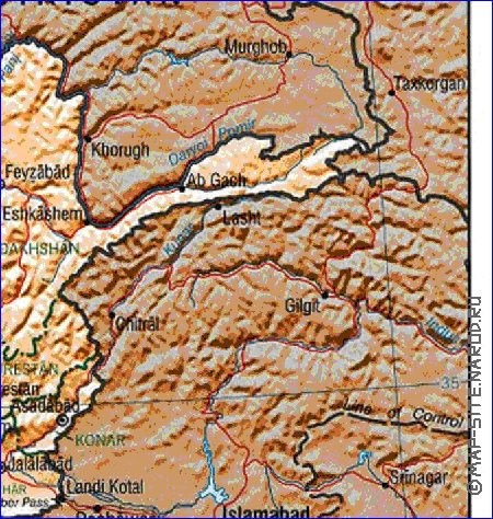 Administratives carte de Afghanistan en anglais