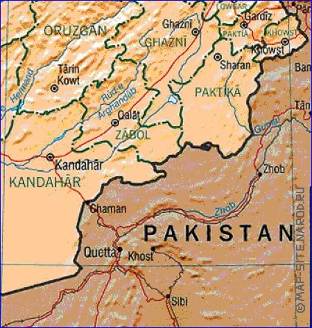 Administratives carte de Afghanistan en anglais