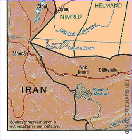 Administratives carte de Afghanistan en anglais