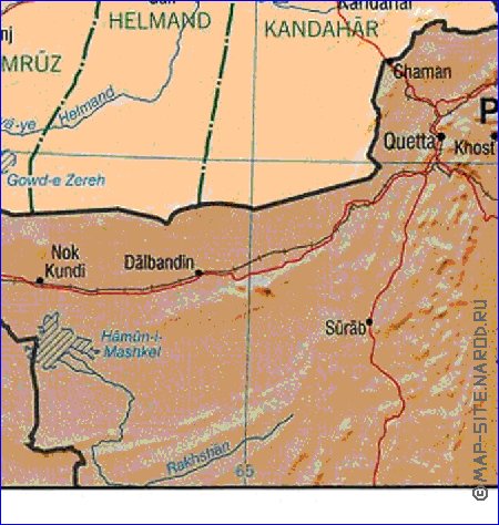 Administratives carte de Afghanistan en anglais