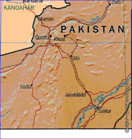 Administratives carte de Afghanistan en anglais