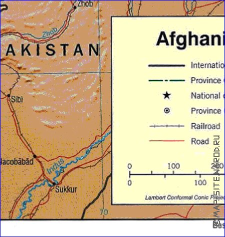 Administratives carte de Afghanistan en anglais