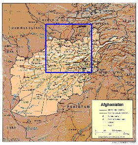 Administratives carte de Afghanistan en anglais