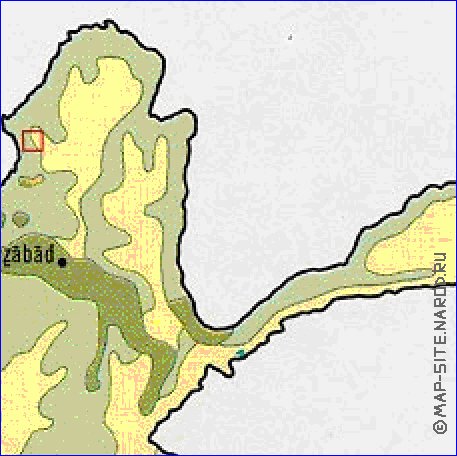 Economique carte de Afghanistan en anglais