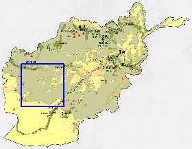 Economique carte de Afghanistan en anglais