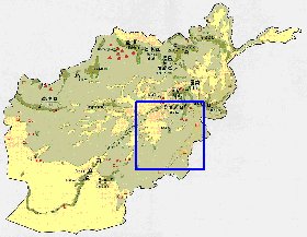 Economique carte de Afghanistan en anglais