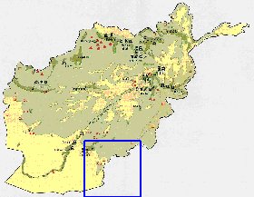 Economique carte de Afghanistan en anglais