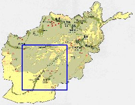 Economique carte de Afghanistan en anglais