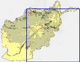 Economique carte de Afghanistan en anglais