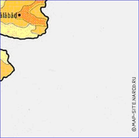 mapa de de densidade populacional Afeganistao em ingles