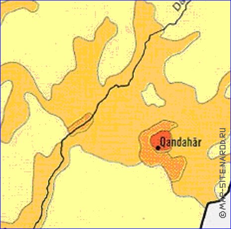 carte de de la densite de population Afghanistan en anglais